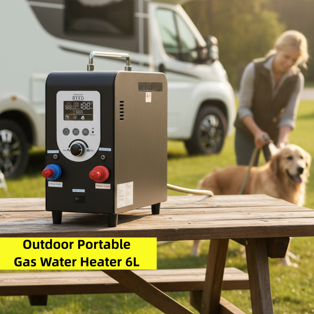 Outdoor Camping Shower - Portable Propane Tankless Water Heater Rechargeable