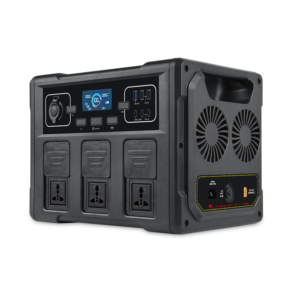 Outdoor In Camping - 1200W Portable Solar Generator, LiFePO4 Battery