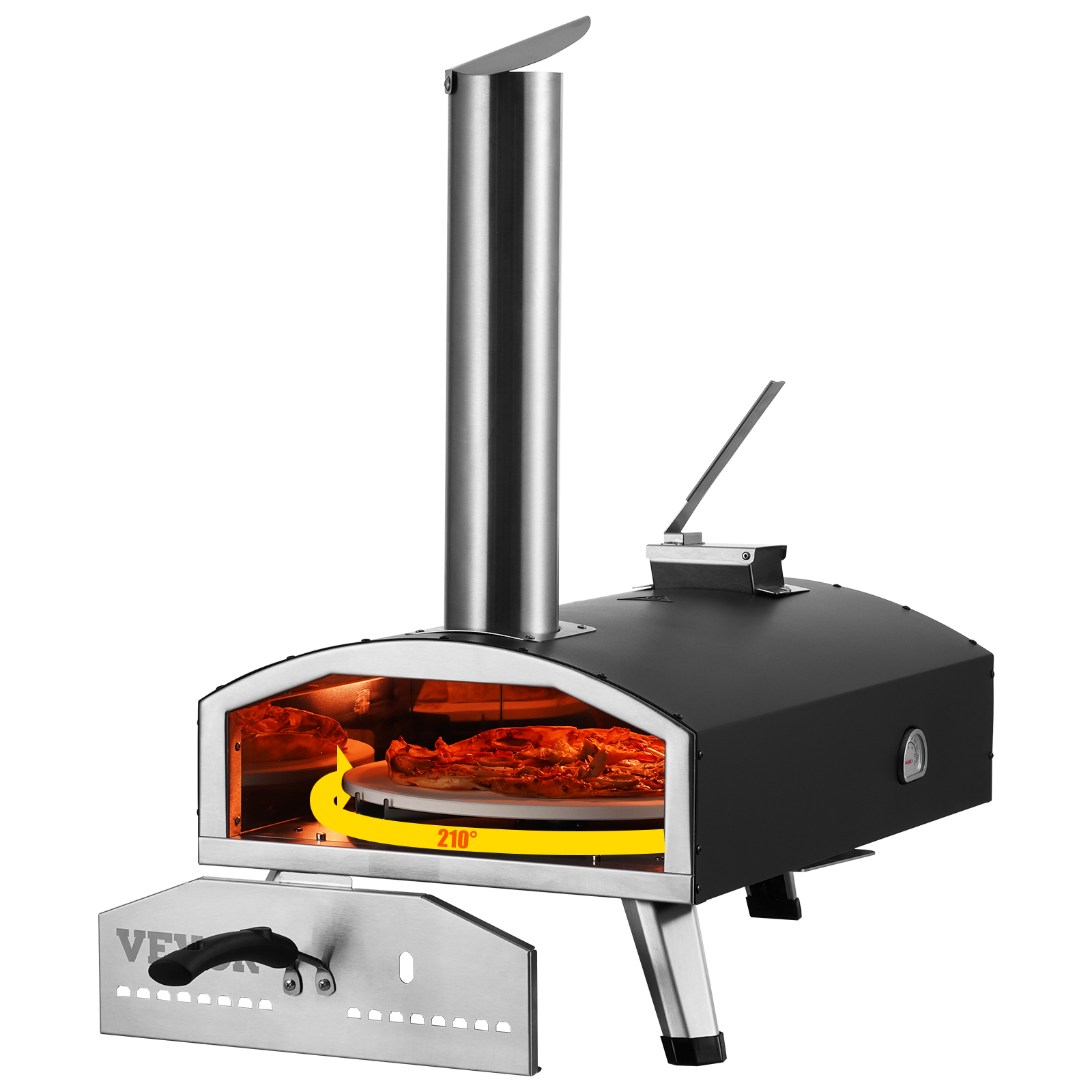 Vevor Outdoor Camping Oven - VEVOR 12-inch Portable Outdoor Oven Pellet&Chips