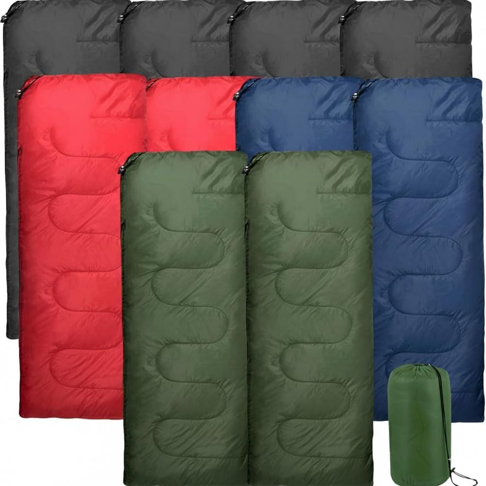 Camping Outdoor Or Indoor - Bulk 10 Pack Envelope Sleng Bags,