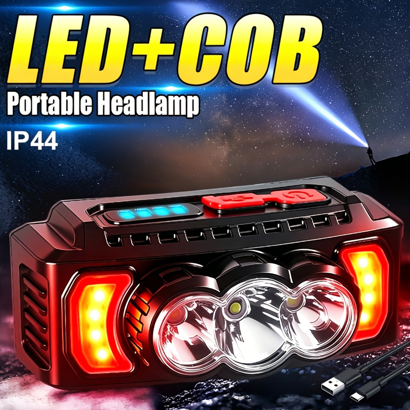 Outdoor Camping Items - 3500LM Headlamp Super Powerful Flashlights EDC