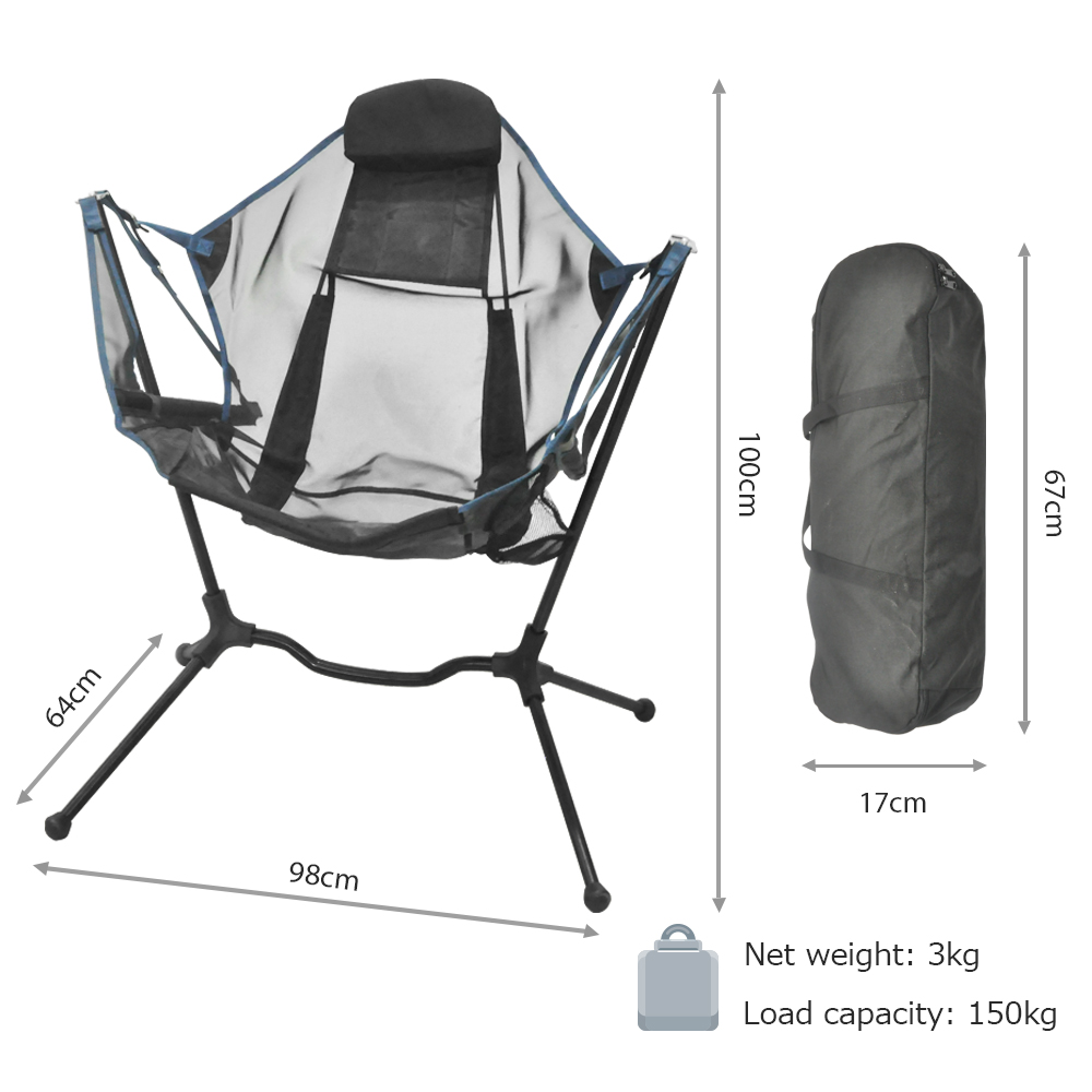 Custom Logo Outdoor Portable B - Outdoor Camping Rocking Chair recensie en prijs