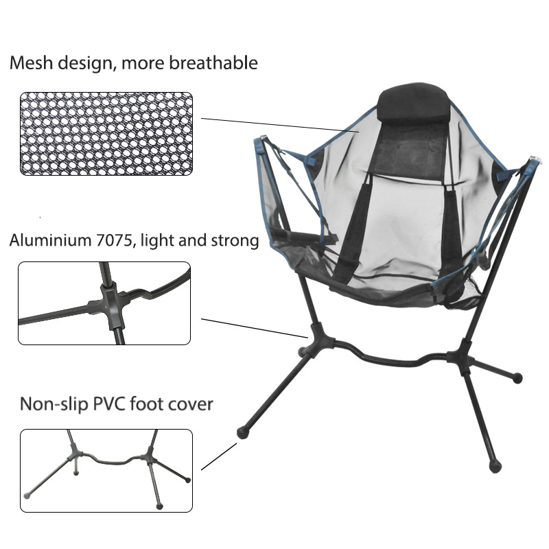 Custom Logo Outdoor Portable B - Outdoor Camping Rocking Chair recensie en prijs