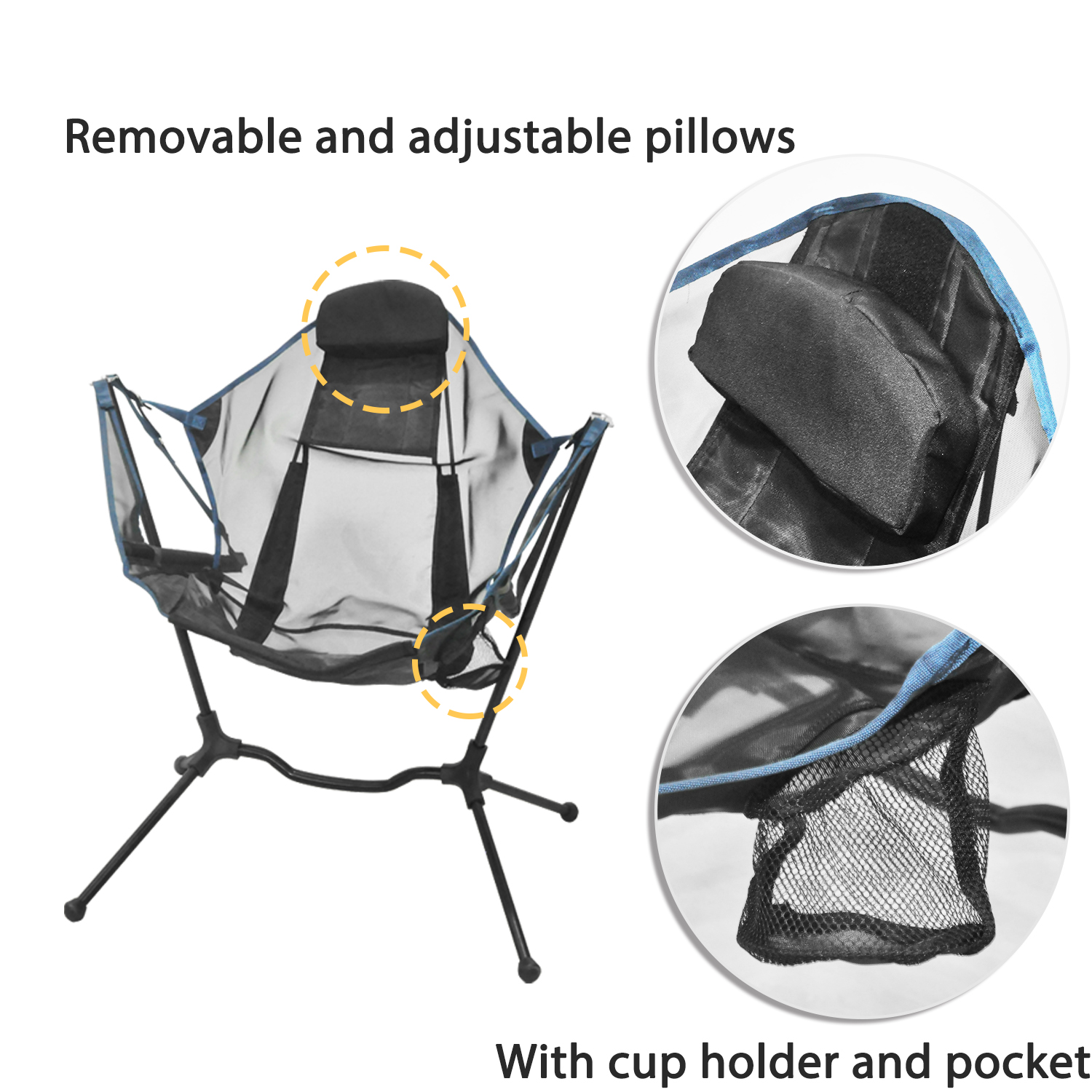 Custom Logo Outdoor Portable B - Outdoor Camping Rocking Chair recensie en prijs