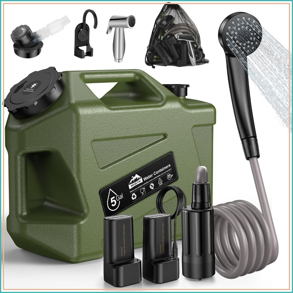 Portable Camping Shower with 5 - Outdoor Camping Shower recensie en prijs