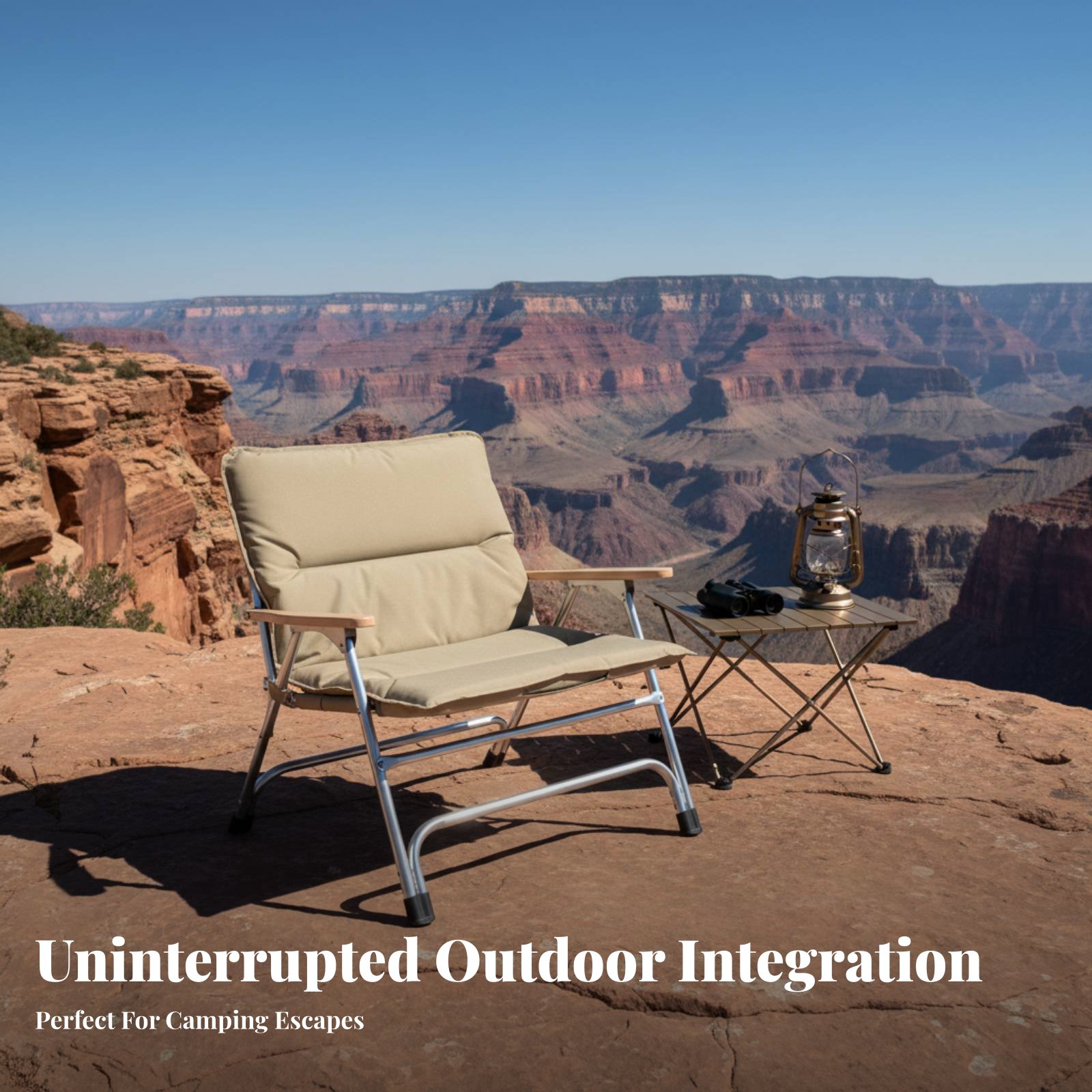 Padded Cushioned Armchair Fold - Outdoor Camping Meals recensie en prijs