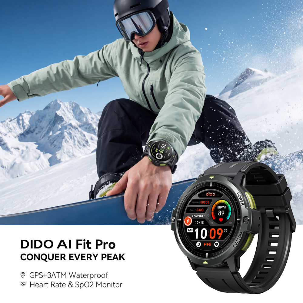 Dido AI Fit Pro GPS Smartwatch - Outdoor Camping Japan recensie en prijs