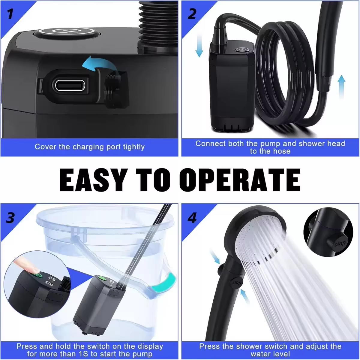 Portable outdoor electric show - Outdoor Camping Shower recensie en prijs