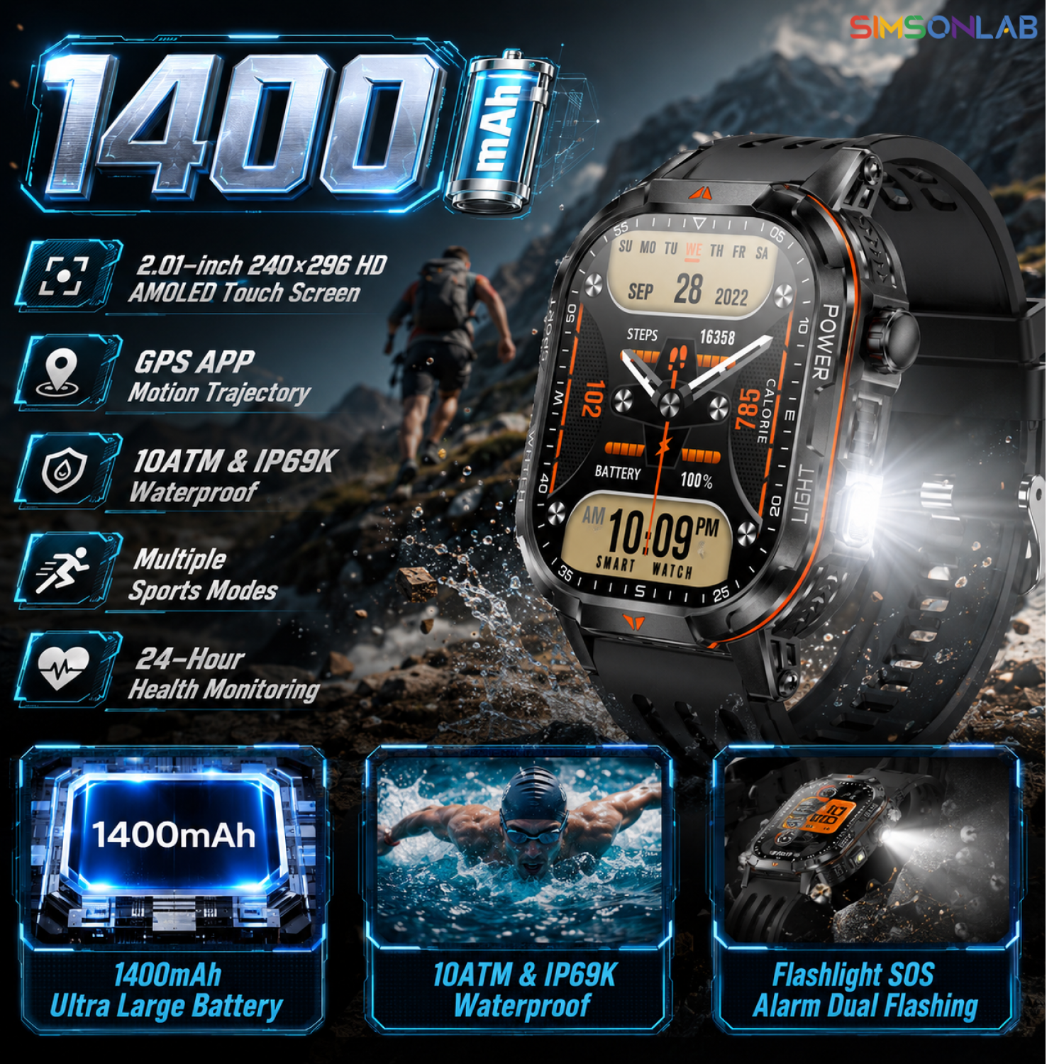 2026 New 1400mAh Super Large B - Outdoor Camping Japan recensie en prijs