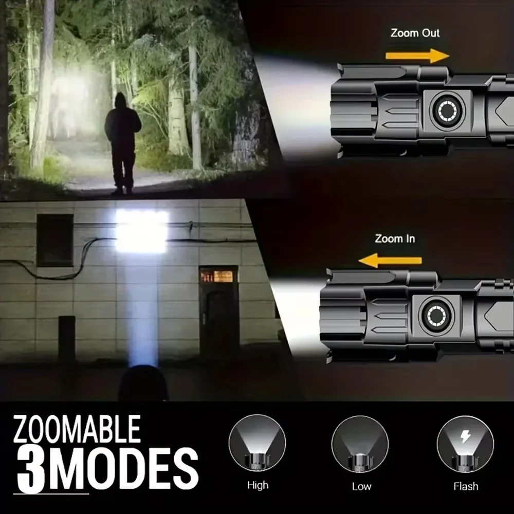 Tactical LED Flashlight 2000LM - Outdoor Camping Items recensie en prijs