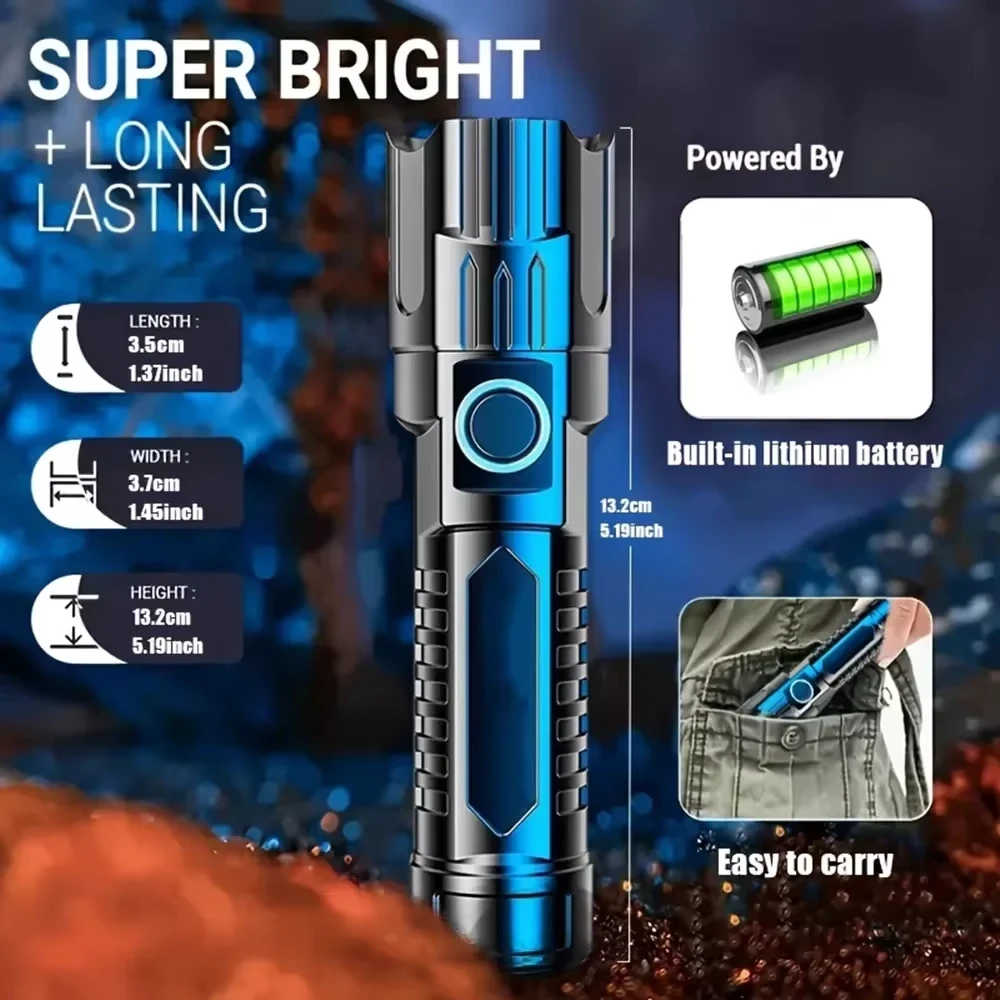 Tactical LED Flashlight 2000LM - Outdoor Camping Items recensie en prijs