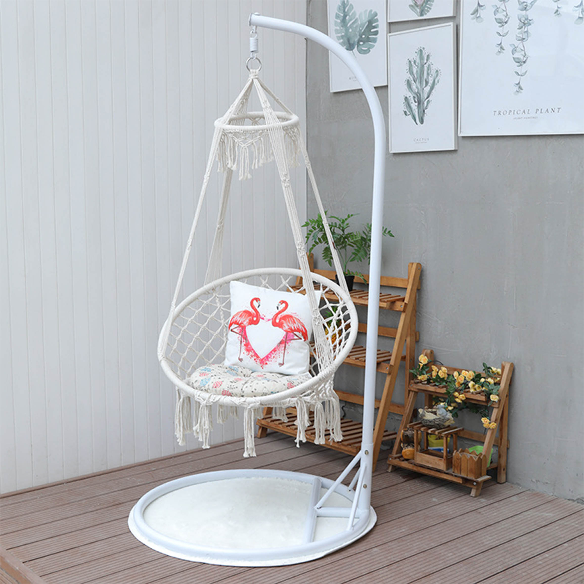 3 Seater Garden Rattan Rope Sw - Outdoor Camping Rocking Chair recensie en prijs