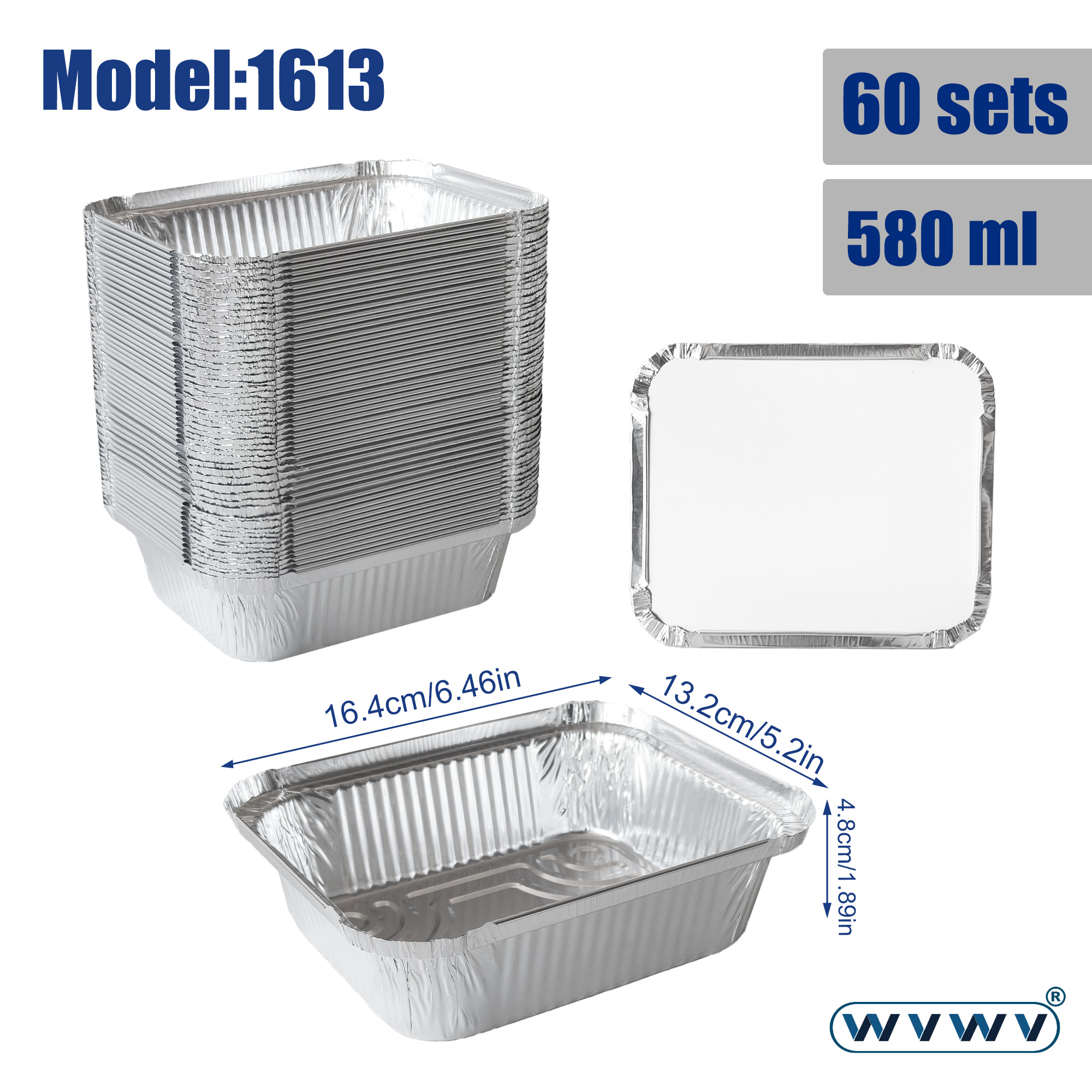60Pcs 560ml Disposable Aluminu - Outdoor Camping Meals recensie en prijs