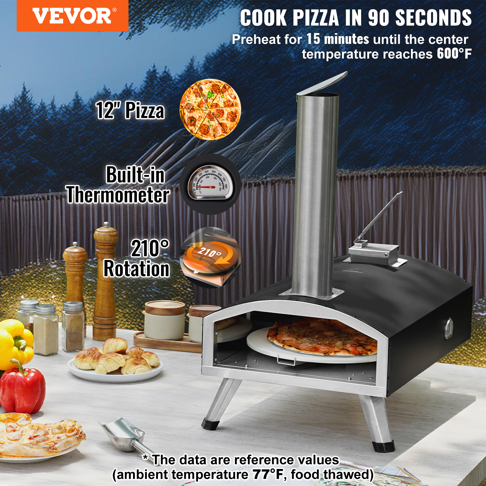 VEVOR 12-inch Portable Outdoor - Vevor Outdoor Camping Oven recensie en prijs