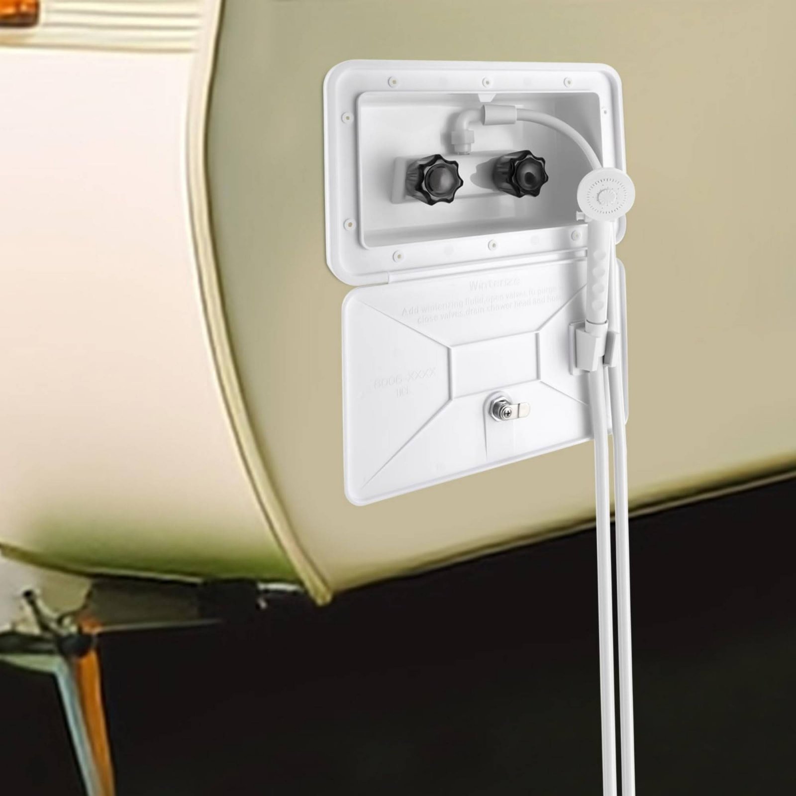 RV Exterior Shower Box Compact - Outdoor Camping Shower recensie en prijs