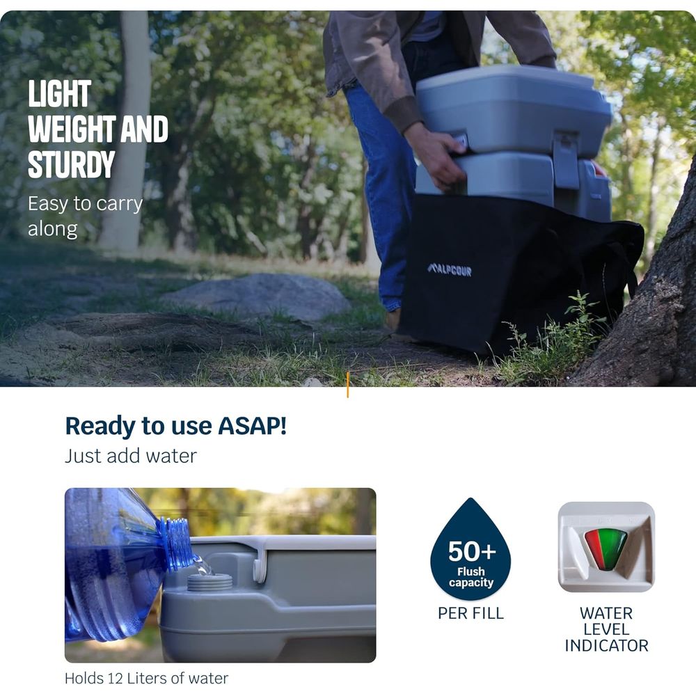 Portable Toilet – Compact Indo - Camping Outdoor Or Indoor recensie en prijs