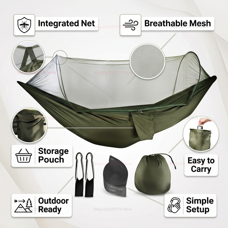 Portable outdoor camping hammo - Outdoor Chair Camping recensie en prijs