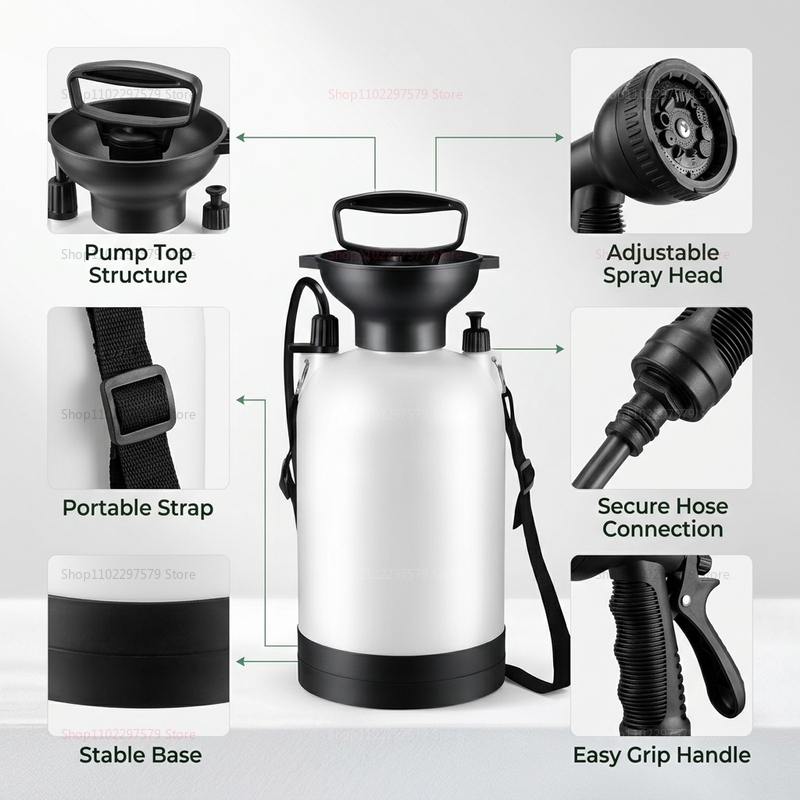 Portable Camping Shower 5L Man - Outdoor Camping Items recensie en prijs