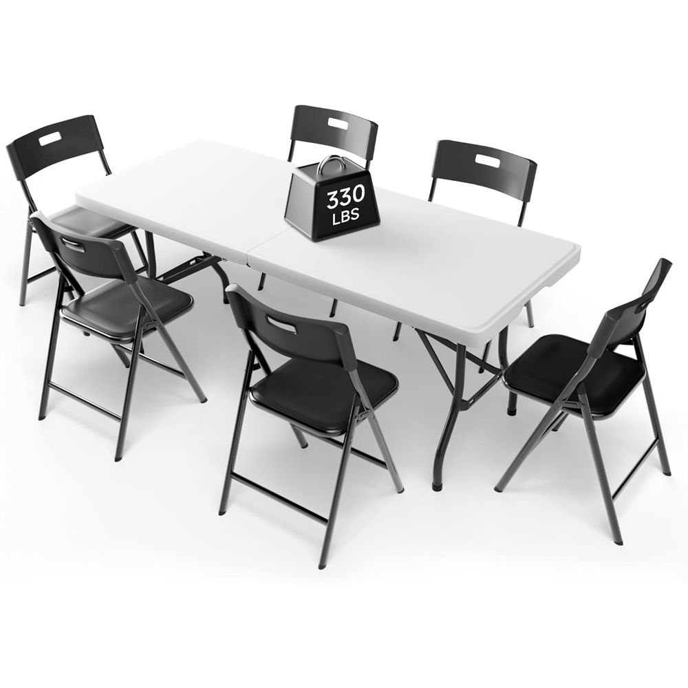Portable 6-Piece olding Table  - Camping Outdoor Or Indoor recensie en prijs