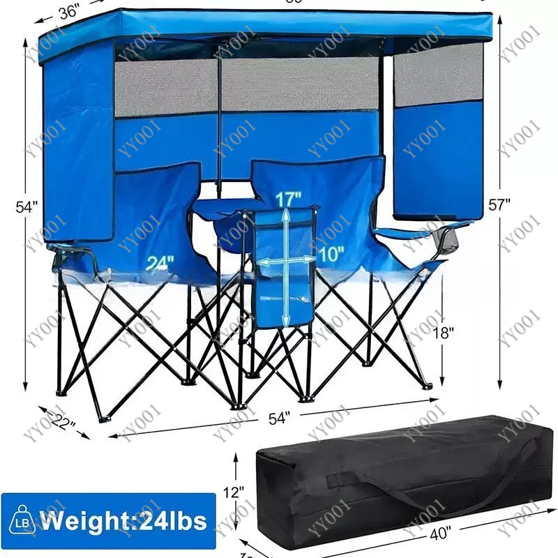 Portable Double Folding Campin - Outdoor Chair Camping recensie en prijs