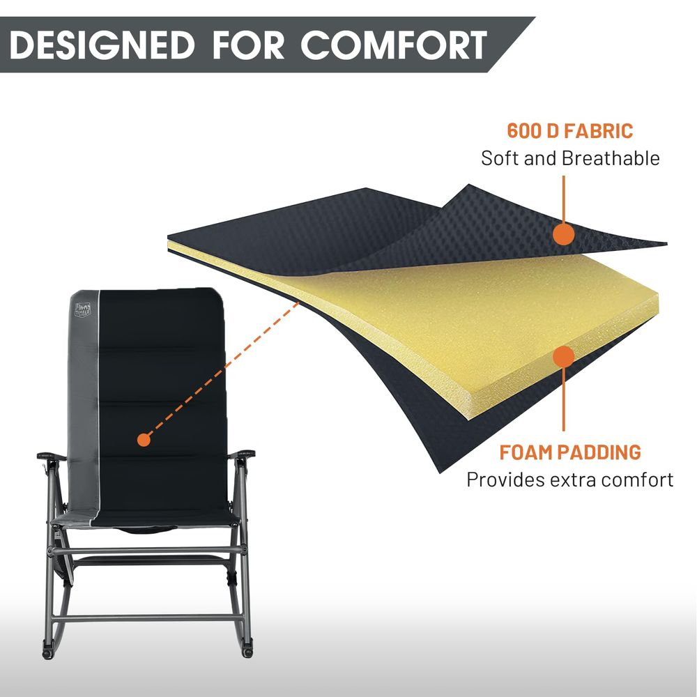 Oversized Folding Rocking Camp - Outdoor Camping Rocking Chair recensie en prijs