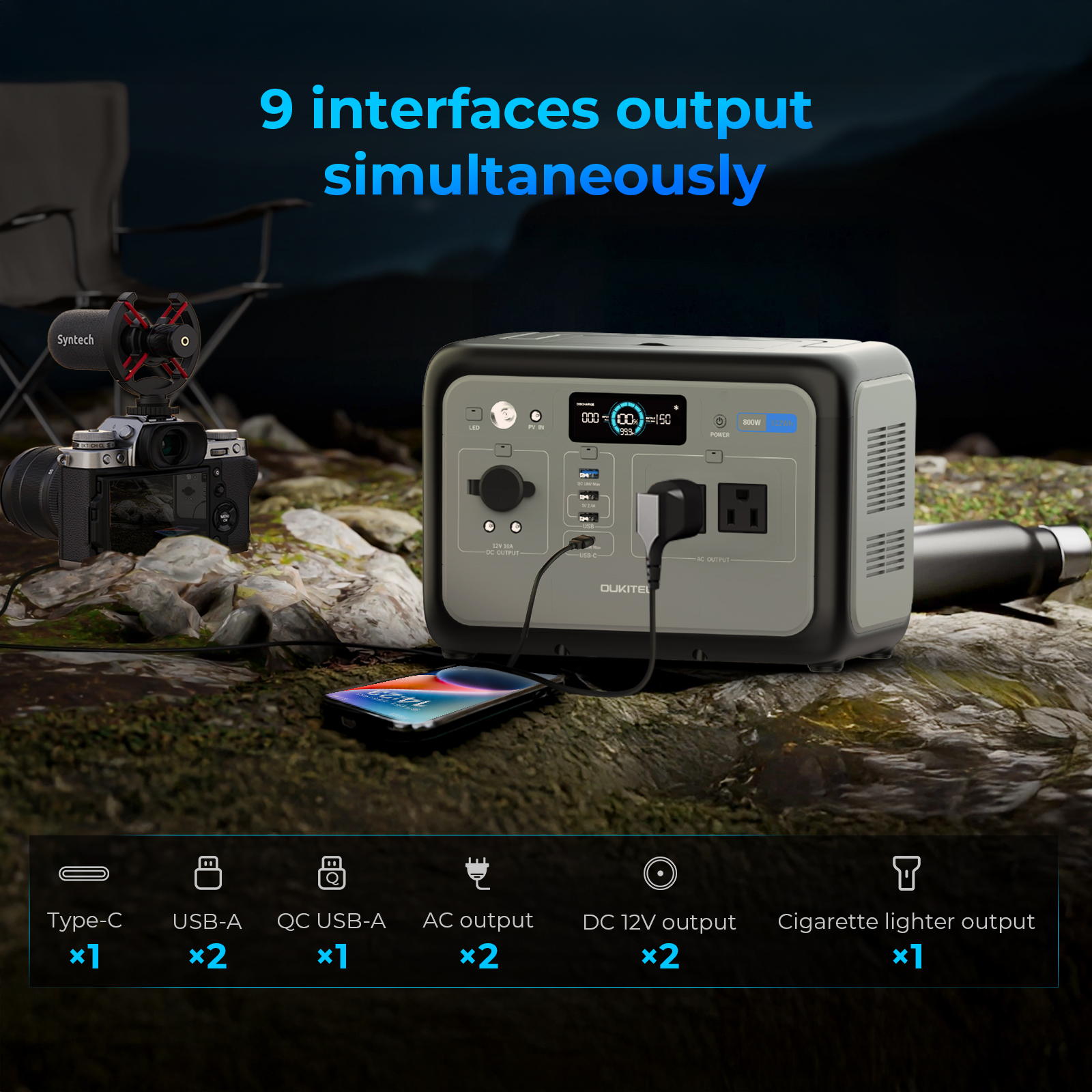 800W LiFePO4 Portable Power St - Outdoor In Camping recensie en prijs