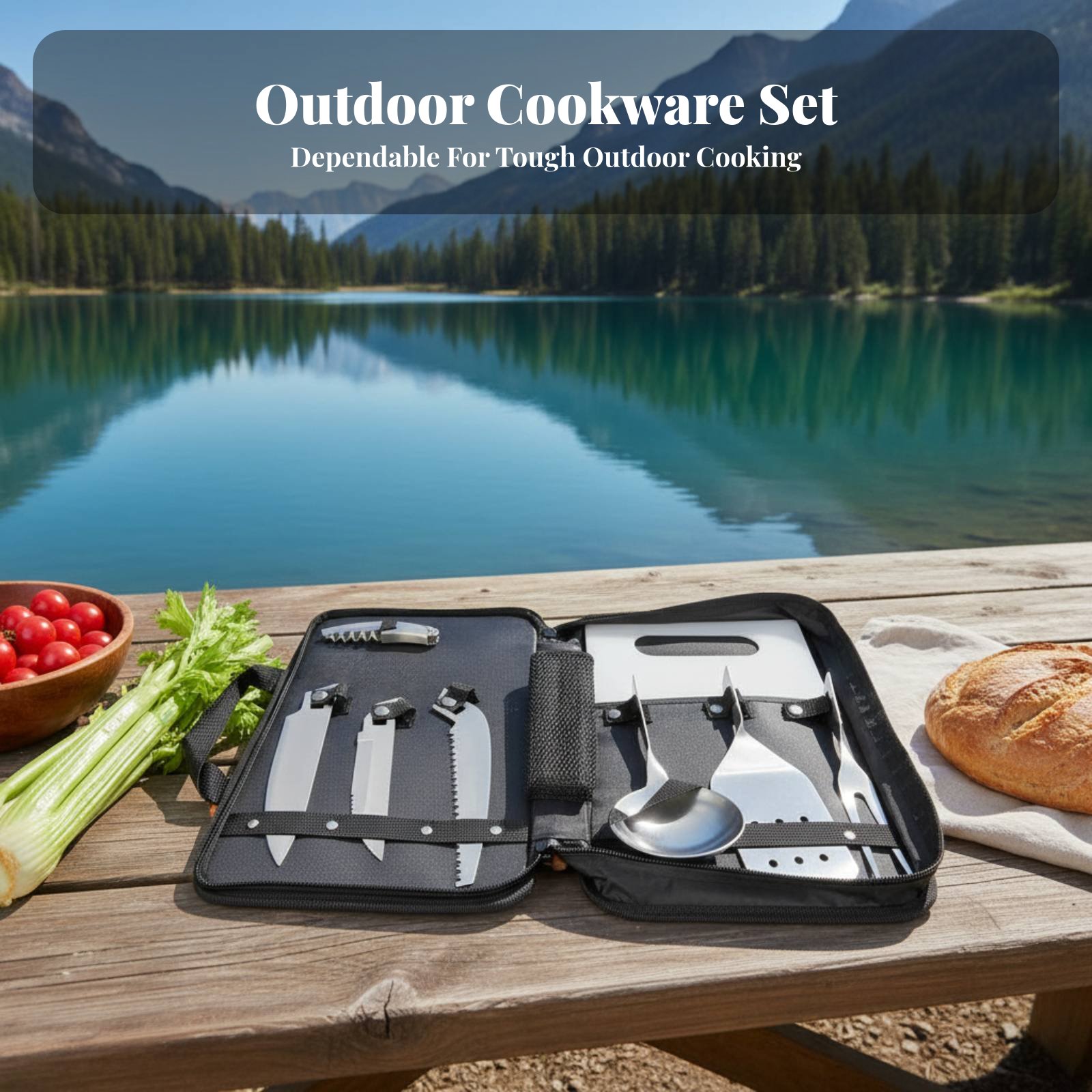 Outdoor Cooking Utensil Set, P - Outdoor Camping Meals recensie en prijs