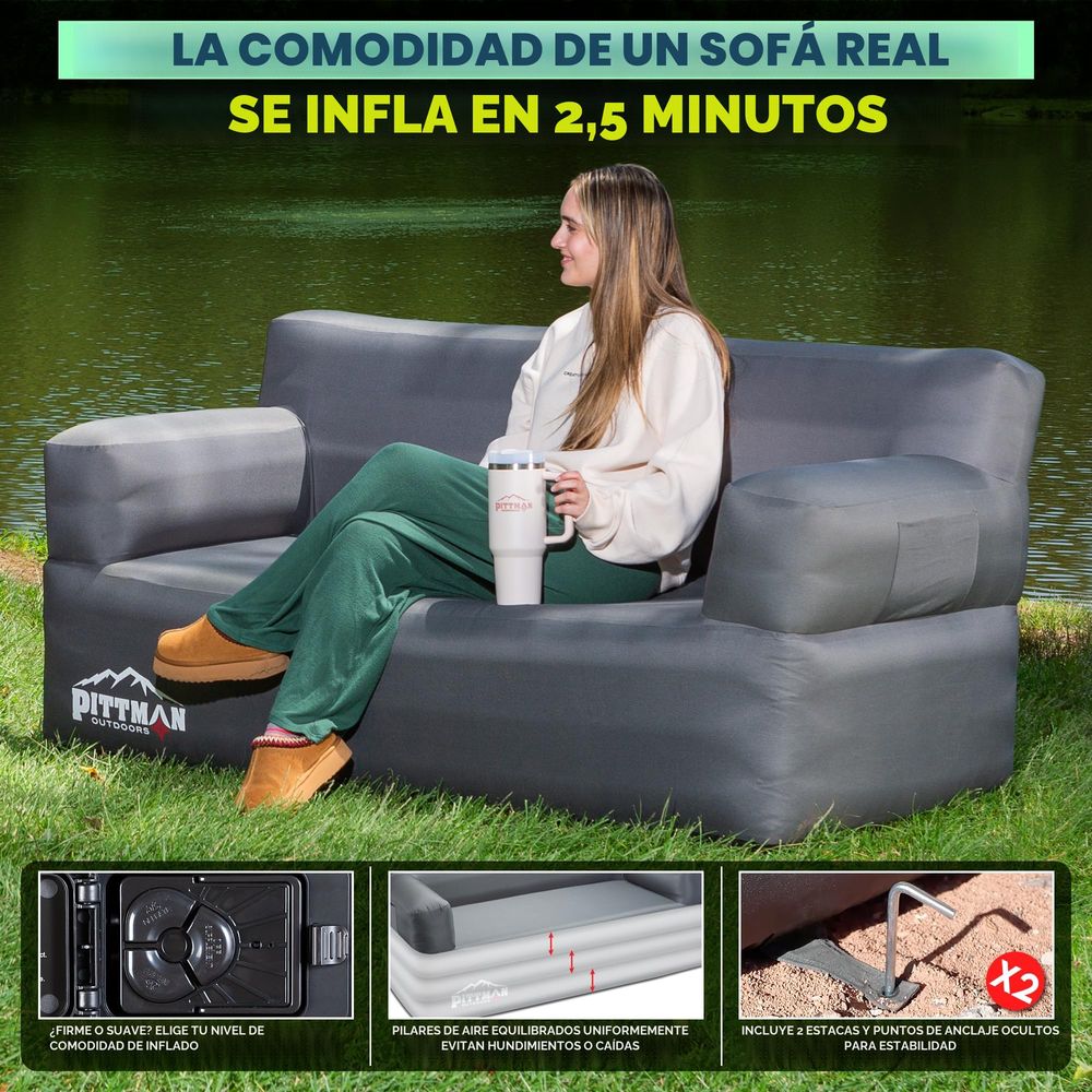 Inflatable sofa with integrate - Camping Outdoor Or Indoor recensie en prijs