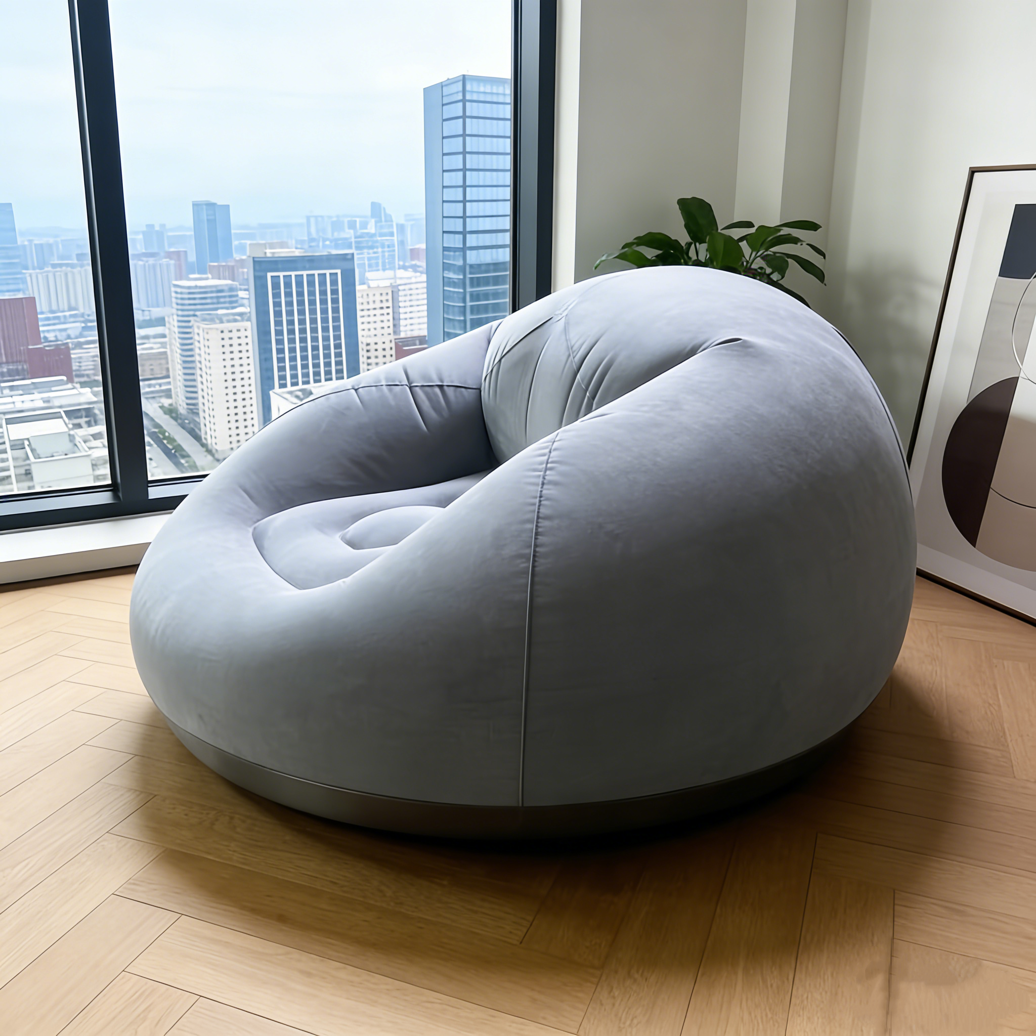 Portable Inflatable Round Air  - Outdoor Chair Camping recensie en prijs