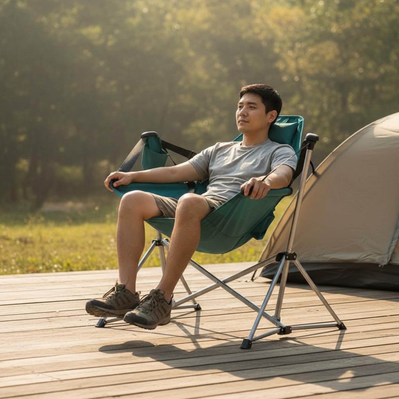 Folding Rocking Chair Foldable - Outdoor Camping Rocking Chair recensie en prijs