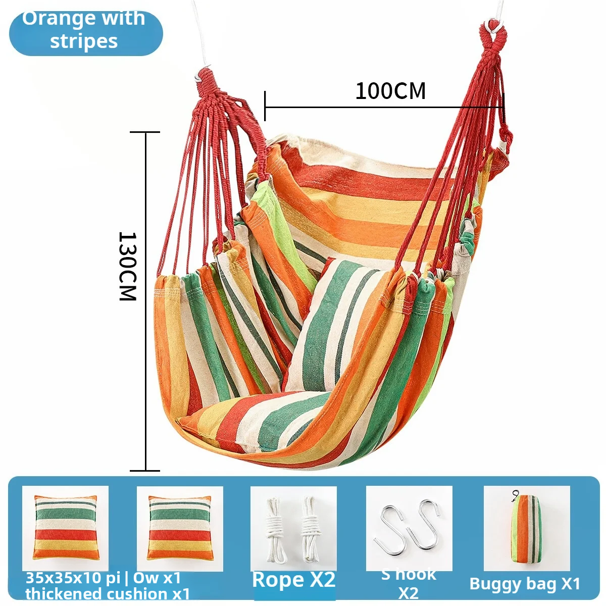 Hammock Chair Hanging Swing Se - Camping Outdoor Or Indoor recensie en prijs