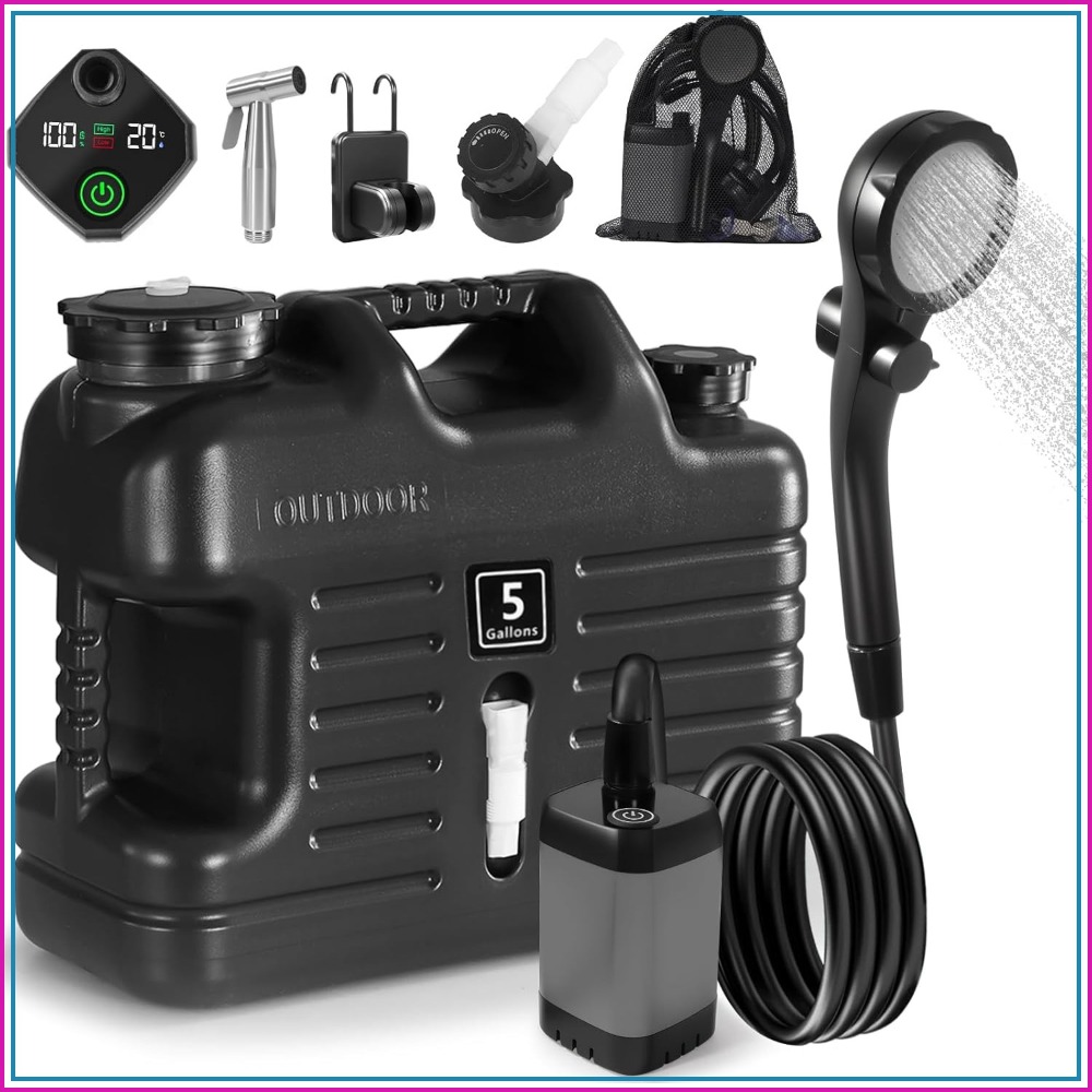 Portable Camping Shower with 5 - Outdoor Camping Shower recensie en prijs