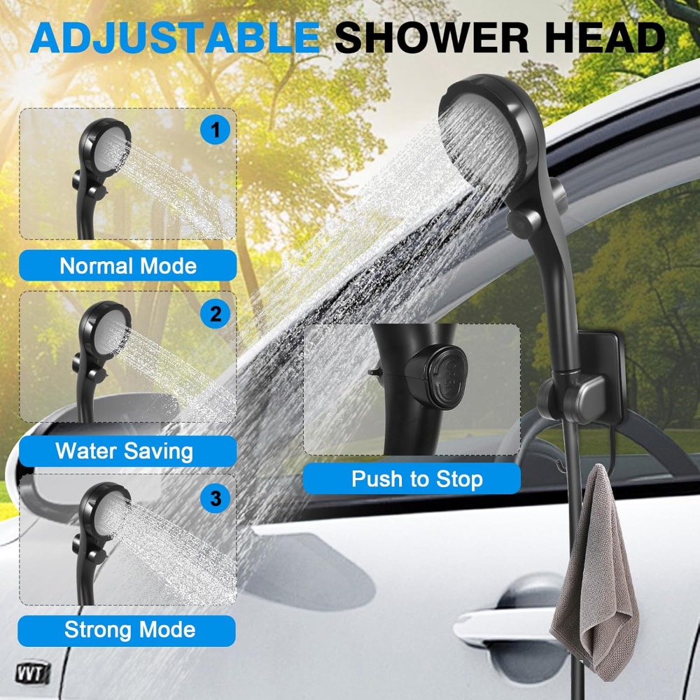 Portable Camping Shower with 5 - Outdoor Camping Shower recensie en prijs