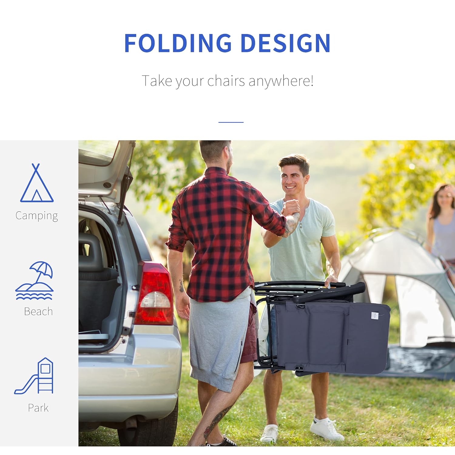 Oversized Padded Folding Rocki - Outdoor Camping Rocking Chair recensie en prijs