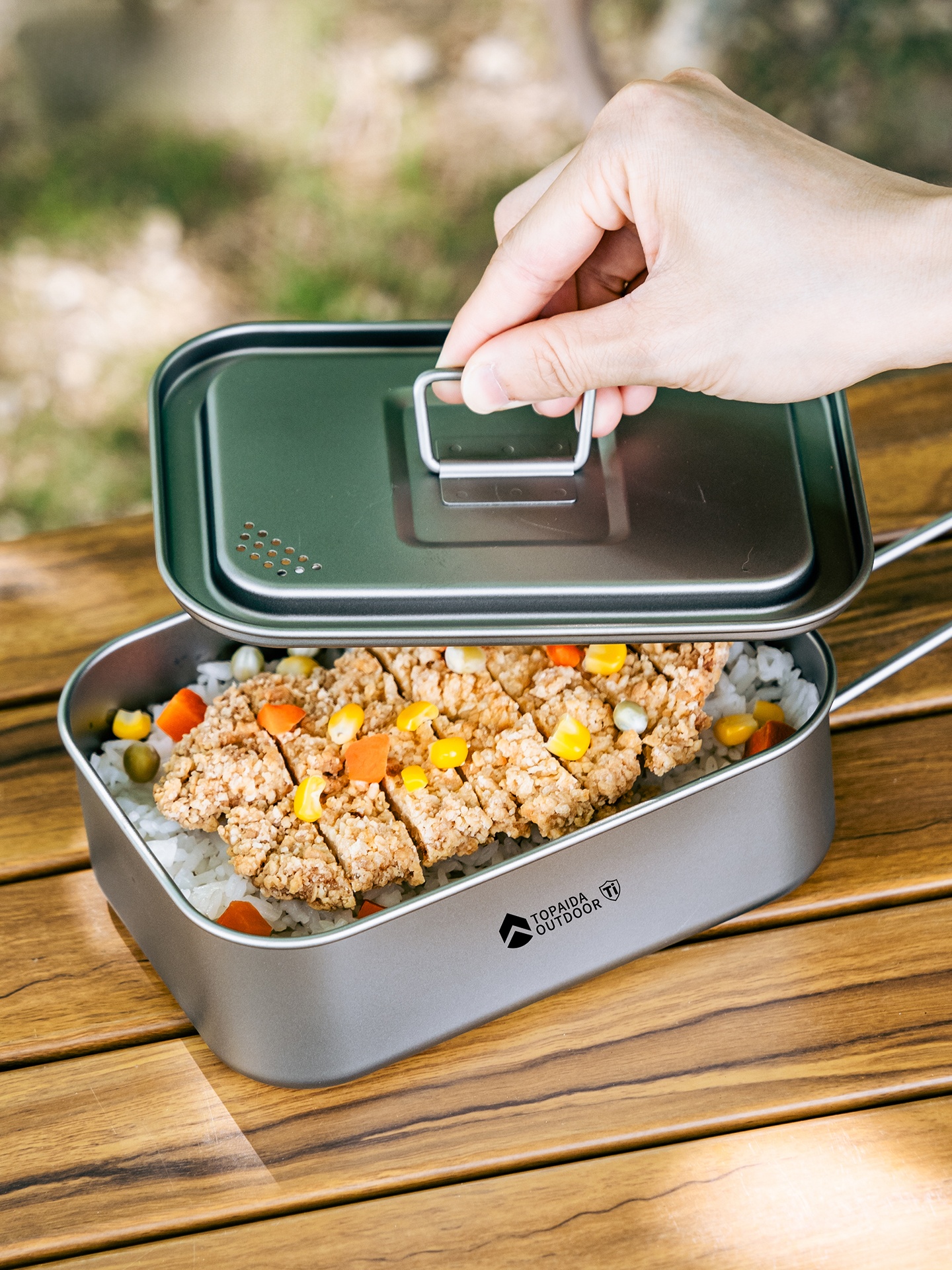 Portable Pure Titanium Rectang - Outdoor Camping Meals recensie en prijs
