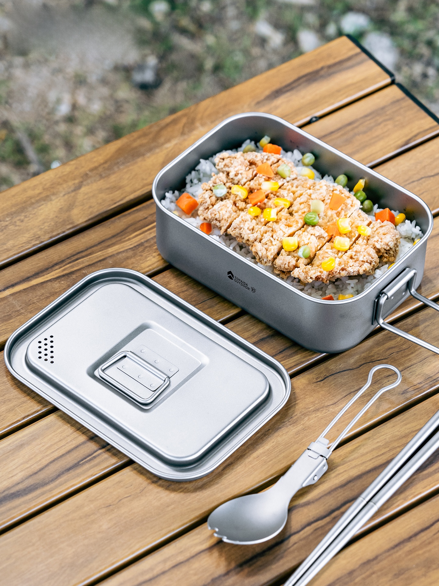 Portable Pure Titanium Rectang - Outdoor Camping Meals recensie en prijs